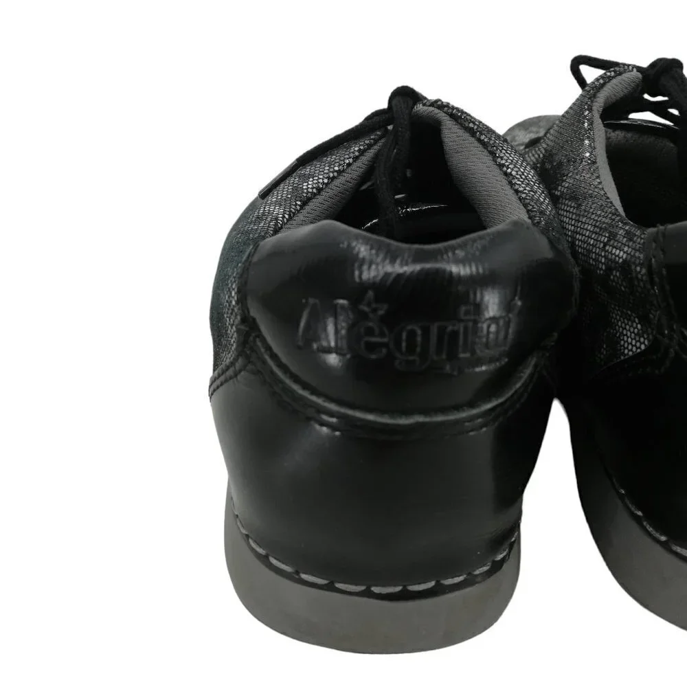 Alegria Essence Elegance Floral Metallic Tennis Shoes Size 41 10.5-11 Comfort